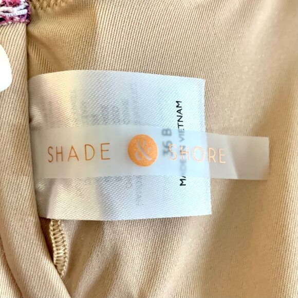 Shade & Shore Pink Snake Print Bikini Swim Top Underwire Bra Removable Pads - Picture 8 of 16